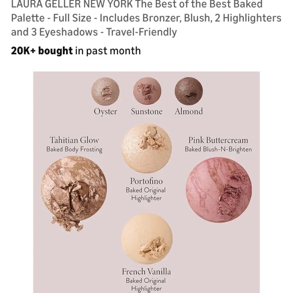 Laura Geller Baked Palette - Bronze, Pink, Cream